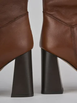 Sale Stivali tacco 9cm pelle Donna Stivali Tacco Alto