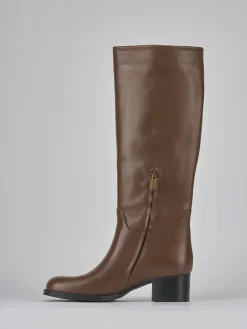 New Stivali tacco 4cm pelle Donna Stivali Tacco Basso