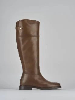 Discount Stivali tacco 2cm pelle Donna Stivali Tacco Basso