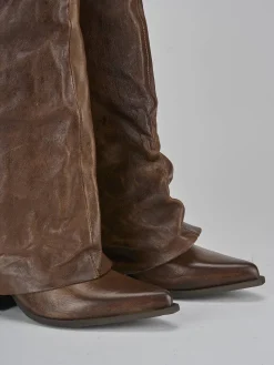 Outlet Stivali tacco 6cm pelle Donna Stivali Tacco Alto