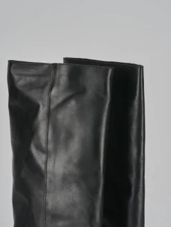 Stivali tacco 2cm pelle Donna Stivali Tacco Basso