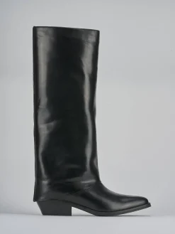 Discount Stivali tacco 3cm pelle Donna Stivali Tacco Basso