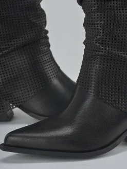 New Stivali tacco 7cm pelle Donna Stivali Tacco Alto