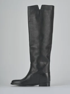 Clearance Stivali tacco 2cm pelle Donna Stivali Tacco Basso