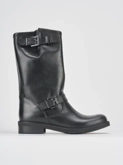 Clearance Stivali tacco 3cm pelle Donna Stivali Tacco Basso