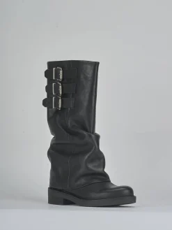 Best Stivali tacco 3cm pelle Donna Stivali Tacco Basso