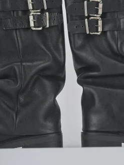 Best Stivali tacco 3cm pelle Donna Stivali Tacco Basso