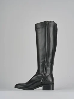 Outlet Stivali tacco 4cm pelle Donna Stivali Tacco Basso