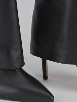 Outlet Stivali tacco 11cm pelle Donna Stivali Tacco Alto