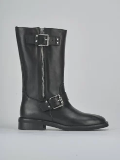 Discount Stivali tacco 2cm pelle Donna Stivali Tacco Basso