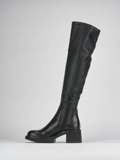 Outlet Stivali tacco 6cm pelle Donna Stivali Tacco Alto