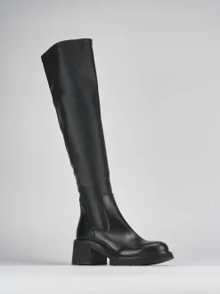 Outlet Stivali tacco 6cm pelle Donna Stivali Tacco Alto