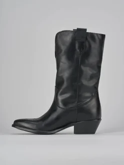 Stivali tacco 5cm pelle Donna Stivali Tacco Alto