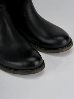 Clearance Stivali tacco 1cm pelle Donna Stivali Tacco Basso