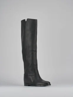 Sale Stivali tacco 2cm pelle Donna Stivali Tacco Basso