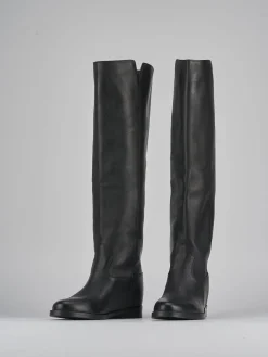 Sale Stivali tacco 2cm pelle Donna Stivali Tacco Basso