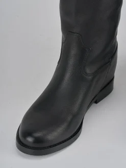 Sale Stivali tacco 2cm pelle Donna Stivali Tacco Basso