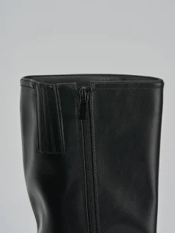 Stivali tacco 1cm pelle Donna Stivali Tacco Basso