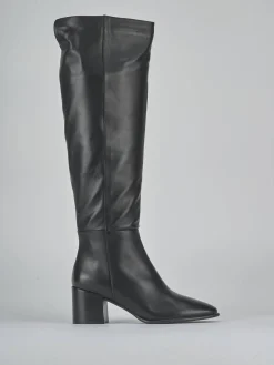 Stivali tacco 6cm pelle Donna Stivali Tacco Alto