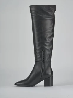 Stivali tacco 6cm pelle Donna Stivali Tacco Alto