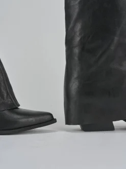 Clearance Stivali tacco 7cm pelle Donna Stivali Tacco Alto