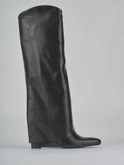 Hot Stivali tacco 10cm pelle Donna Stivali Tacco Alto