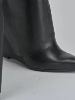 Hot Stivali tacco 10cm pelle Donna Stivali Tacco Alto