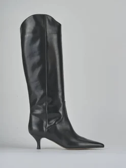 New Stivali tacco 5cm pelle Donna Stivali Tacco Alto