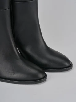 Outlet Stivali tacco 9cm pelle Donna Stivali Tacco Alto