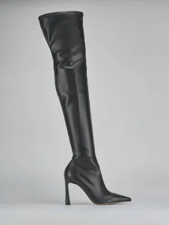 Outlet Stivali tacco 9cm pelle Donna Stivali Tacco Alto