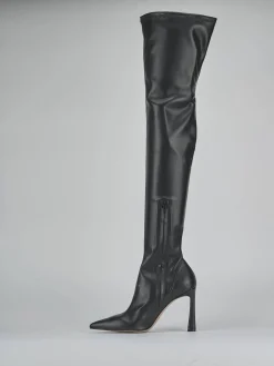 Outlet Stivali tacco 9cm pelle Donna Stivali Tacco Alto