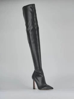 Outlet Stivali tacco 9cm pelle Donna Stivali Tacco Alto