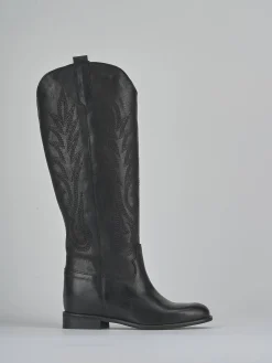 Online Stivali tacco 2cm pelle Donna Stivali Tacco Basso