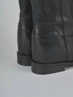 Online Stivali tacco 2cm pelle Donna Stivali Tacco Basso