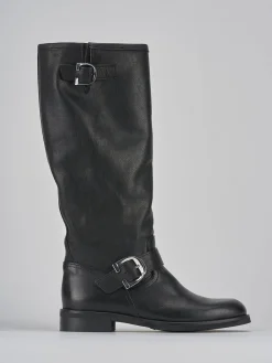 Online Stivali tacco 2cm pelle Donna Stivali Tacco Basso