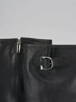 Online Stivali tacco 2cm pelle Donna Stivali Tacco Basso