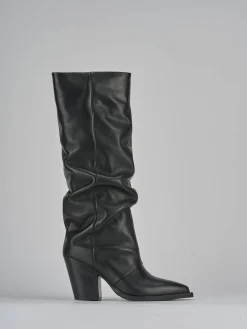 Stivali tacco 9cm pelle Donna Stivali Tacco Alto