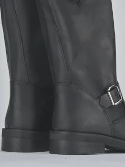 Discount Stivali tacco 3cm pelle Donna Stivali Tacco Basso