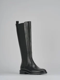 Clearance Stivali tacco 2cm pelle Donna Stivali Tacco Basso