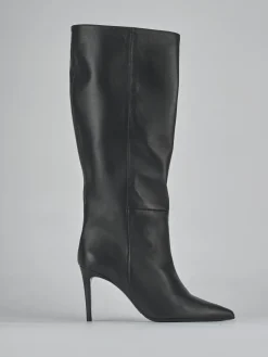 Sale Stivali tacco 7cm pelle Donna Stivali Tacco Alto