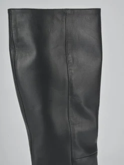 Sale Stivali tacco 7cm pelle Donna Stivali Tacco Alto