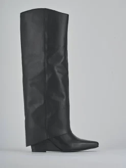 Online Stivali tacco 4cm pelle Donna Stivali Tacco Basso