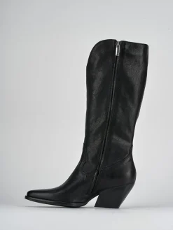 Discount Stivali tacco 7cm pelle Donna Stivali Tacco Alto