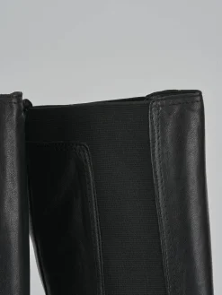 Clearance Stivali tacco 2cm pelle Donna Stivali Tacco Basso