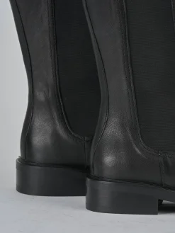 Clearance Stivali tacco 2cm pelle Donna Stivali Tacco Basso