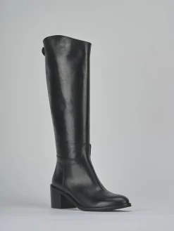 Hot Stivali tacco 5cm pelle Donna Stivali Tacco Alto