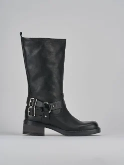 Clearance Stivali tacco 4cm pelle Donna Stivali Tacco Basso