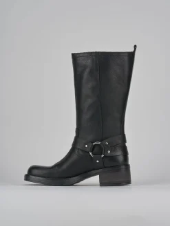 Clearance Stivali tacco 4cm pelle Donna Stivali Tacco Basso