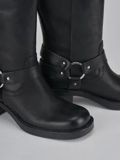 Clearance Stivali tacco 4cm pelle Donna Stivali Tacco Basso