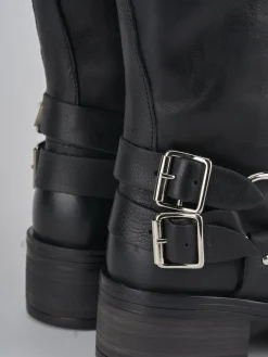 Clearance Stivali tacco 4cm pelle Donna Stivali Tacco Basso